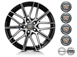 Cadillac Radaufkleber Version Gewölbte Harzlabels